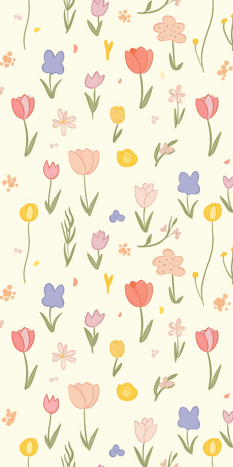 Tulip East original repeating artwork