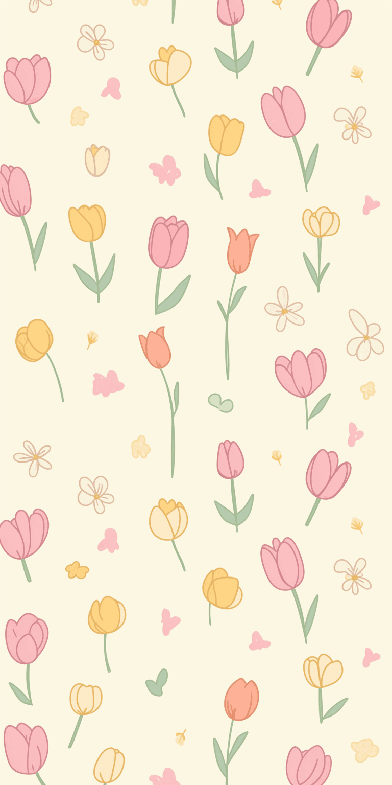 Tulip Tint original repeating artwork