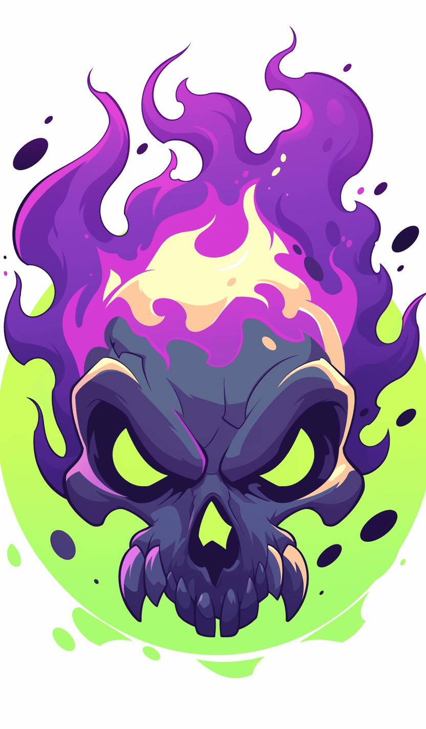 Skull Rush original repeating artwork