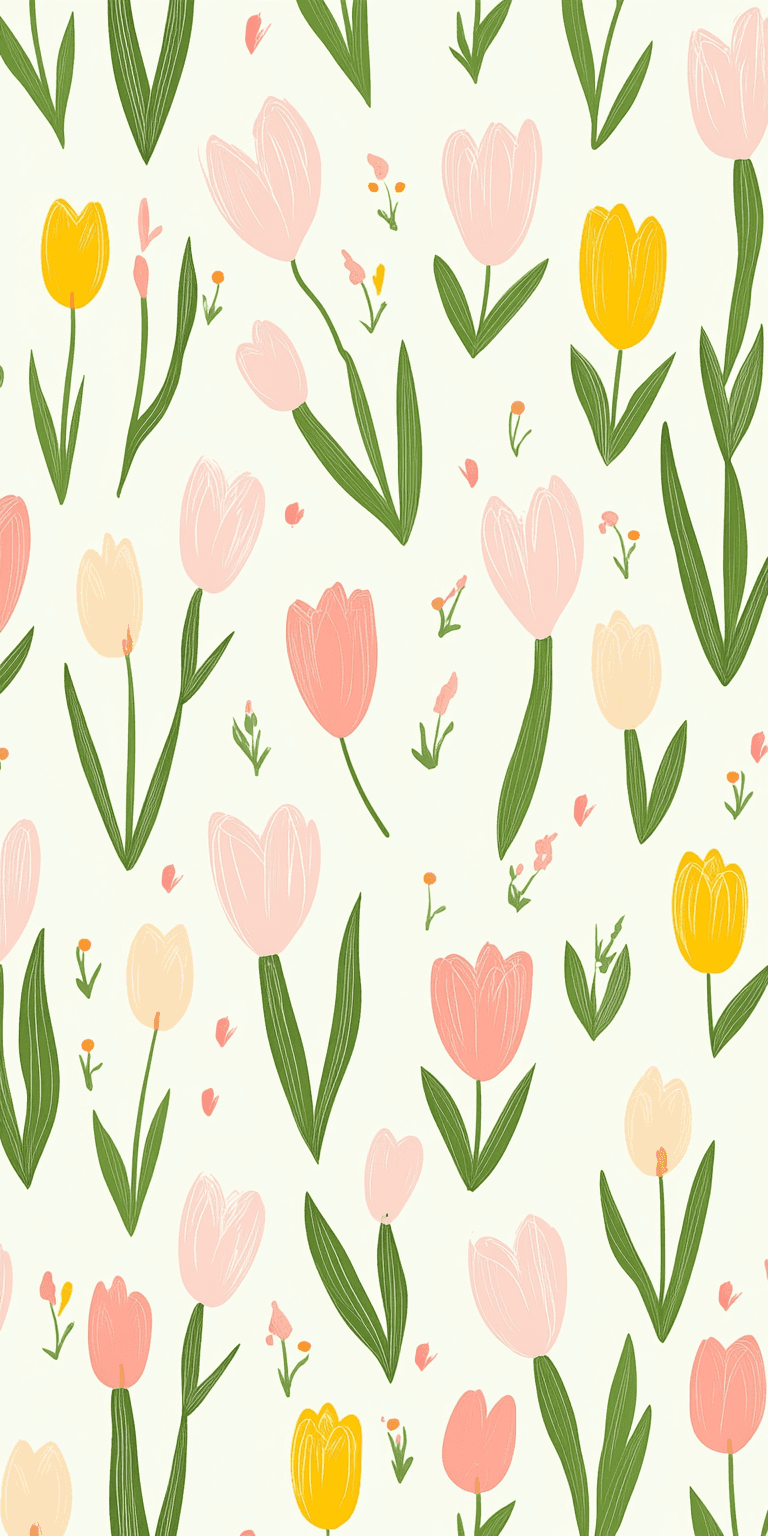 Tulip Noon original repeating artwork