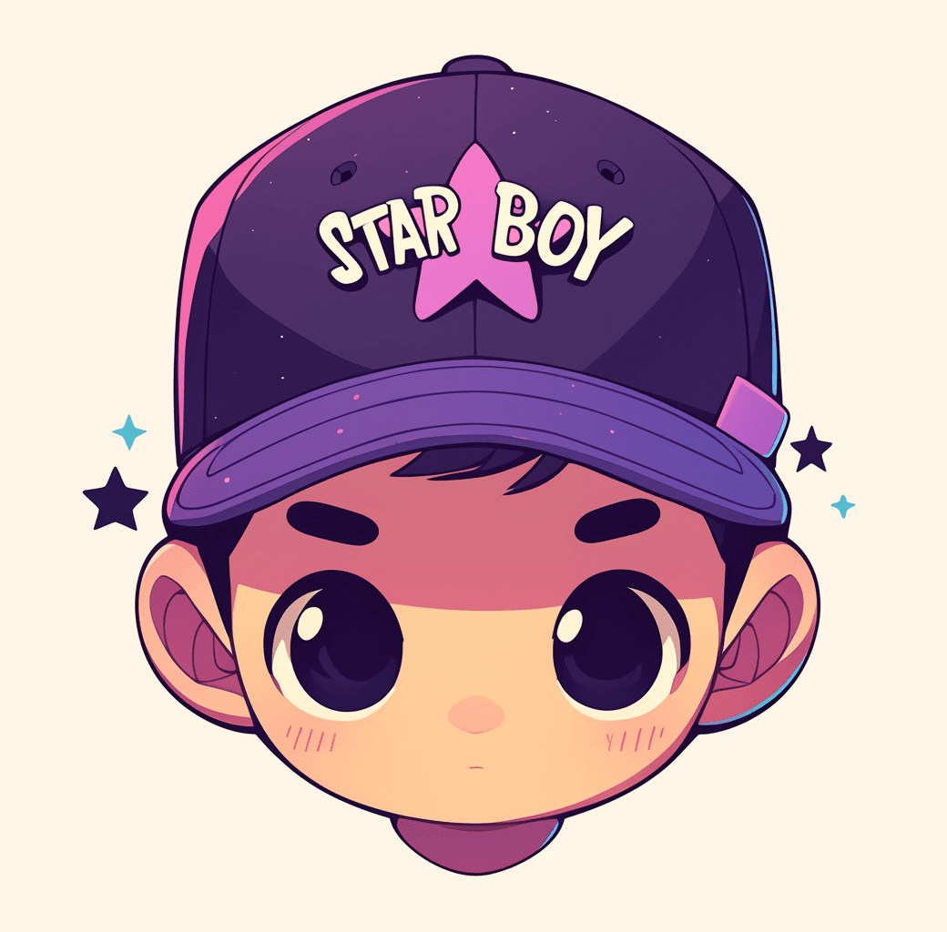Cool Boy Carnival original repeating artwork
