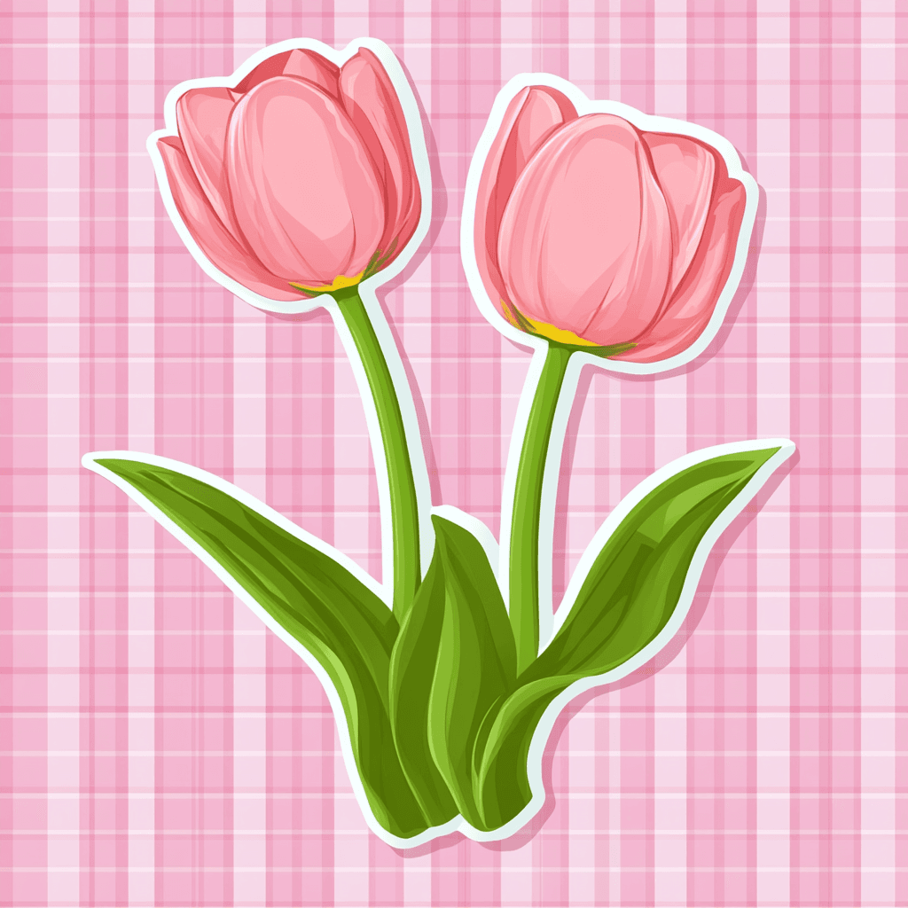 Tulip Club original repeating artwork