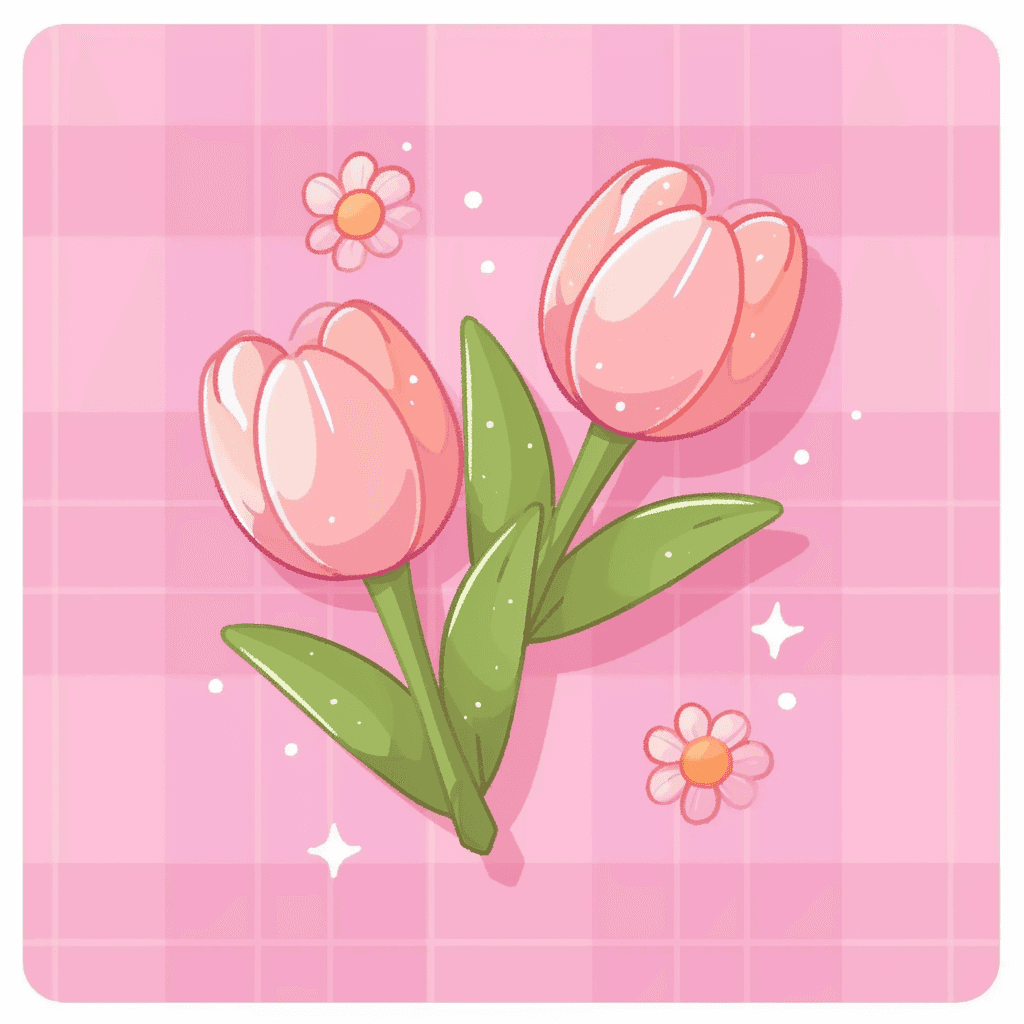 Tulip 037 original repeating artwork