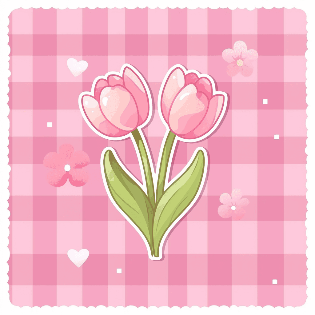 Tulip Groove original repeating artwork