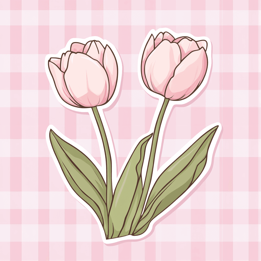 Tulip Night original repeating artwork