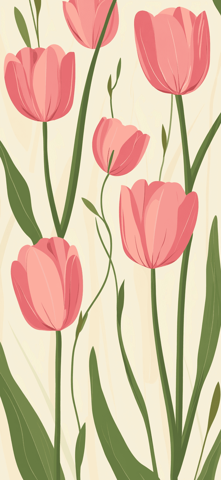 Tulip 018 original repeating artwork