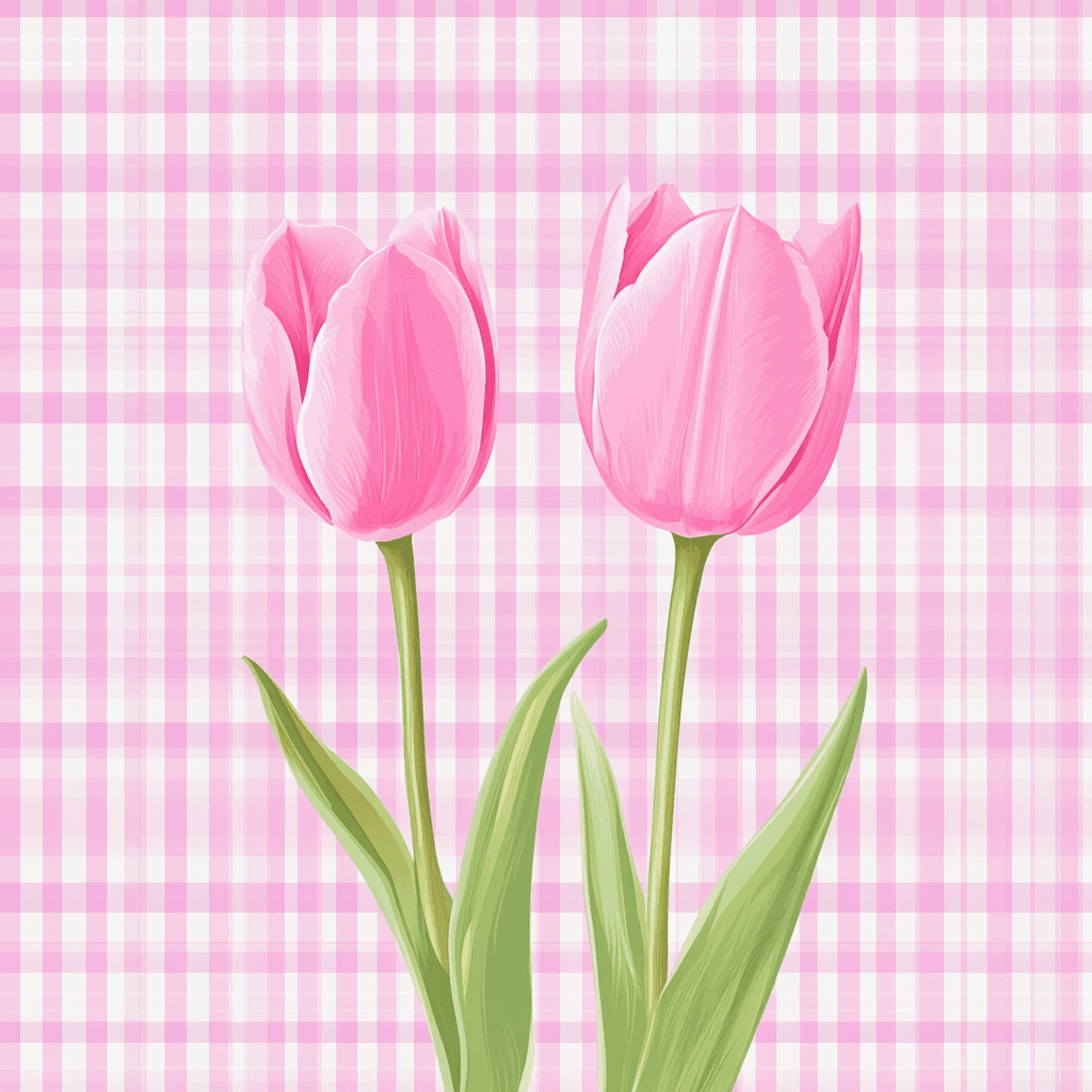 Tulip Parade original repeating artwork