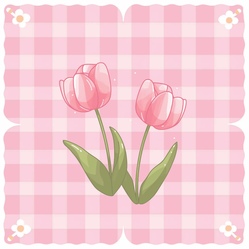 Tulip Bop original repeating artwork