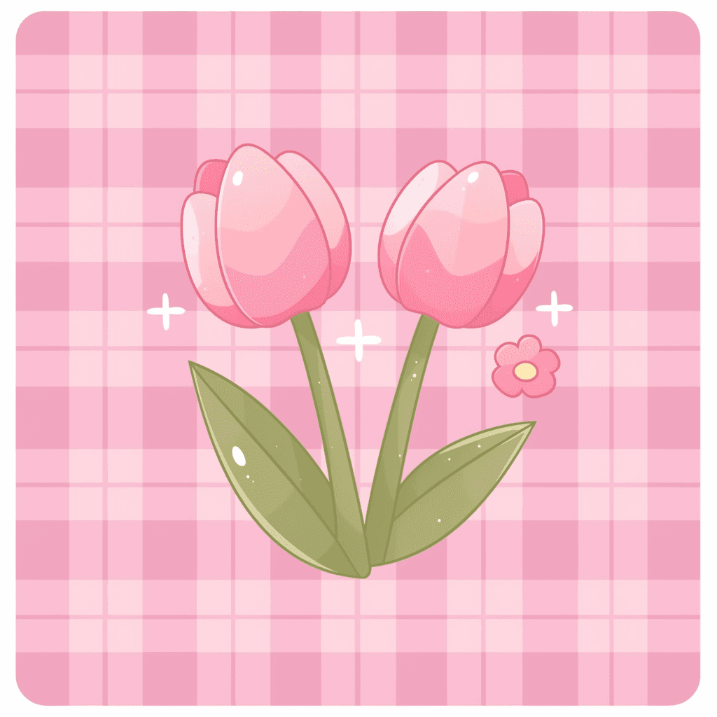 Tulip Bold original repeating artwork