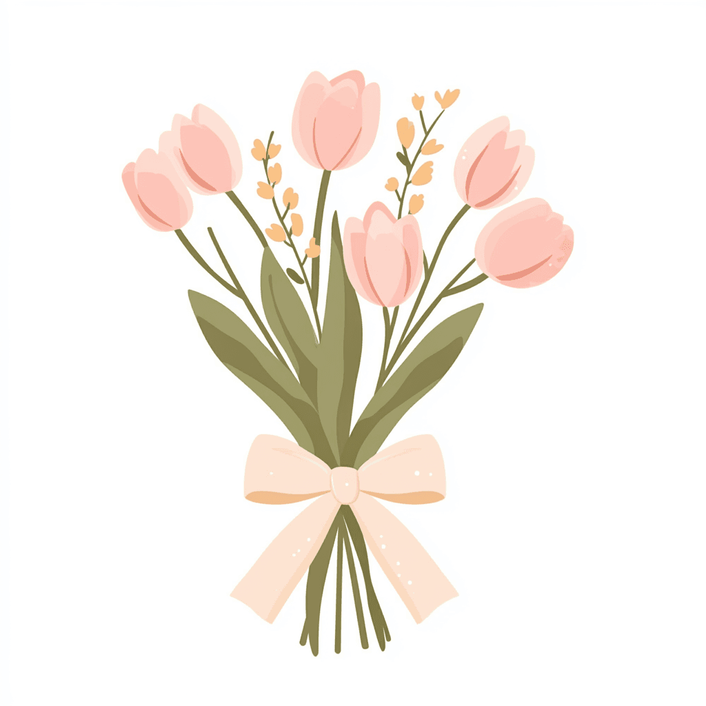 Tulip Bright original repeating artwork