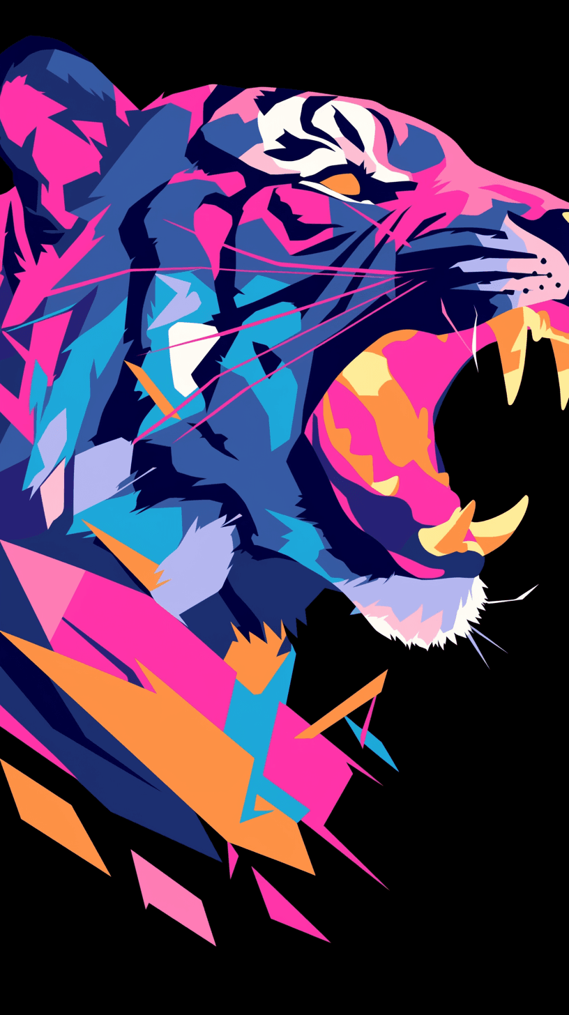 Tiger Street original repeating artwork