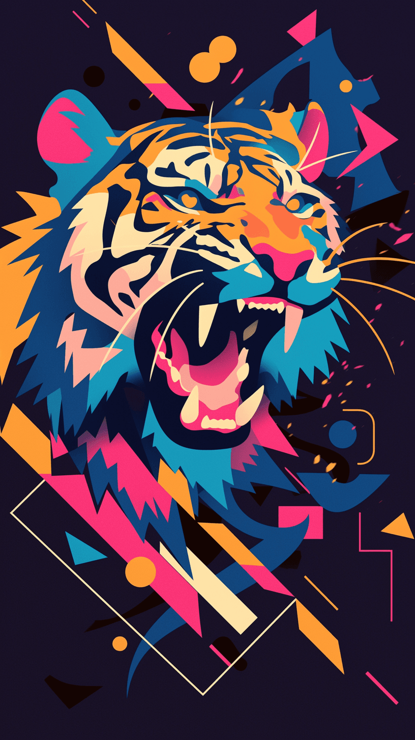 Tiger Crew original repeating artwork