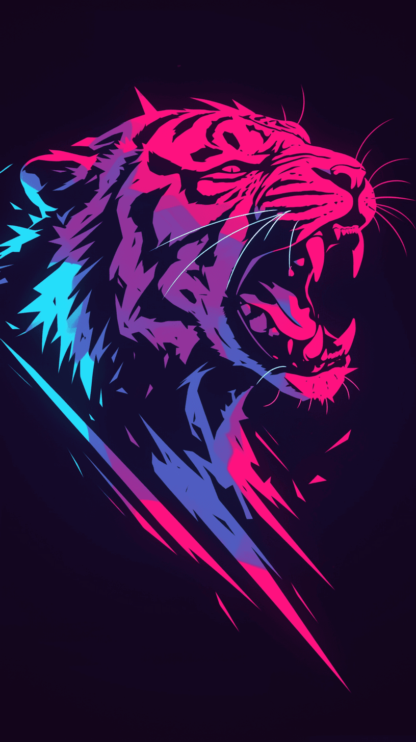 Tiger Series original repeating artwork