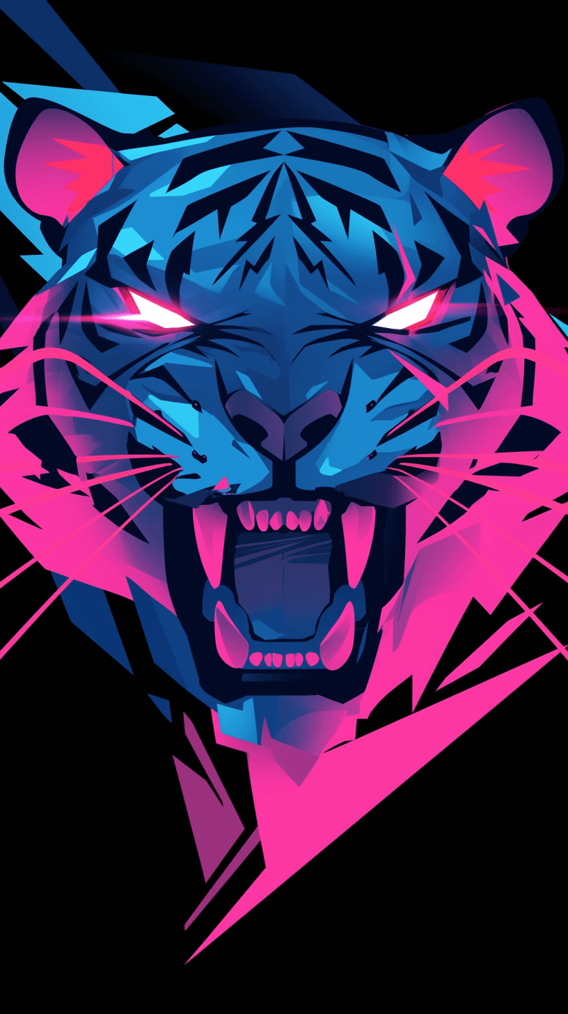 Tiger Seek original repeating artwork