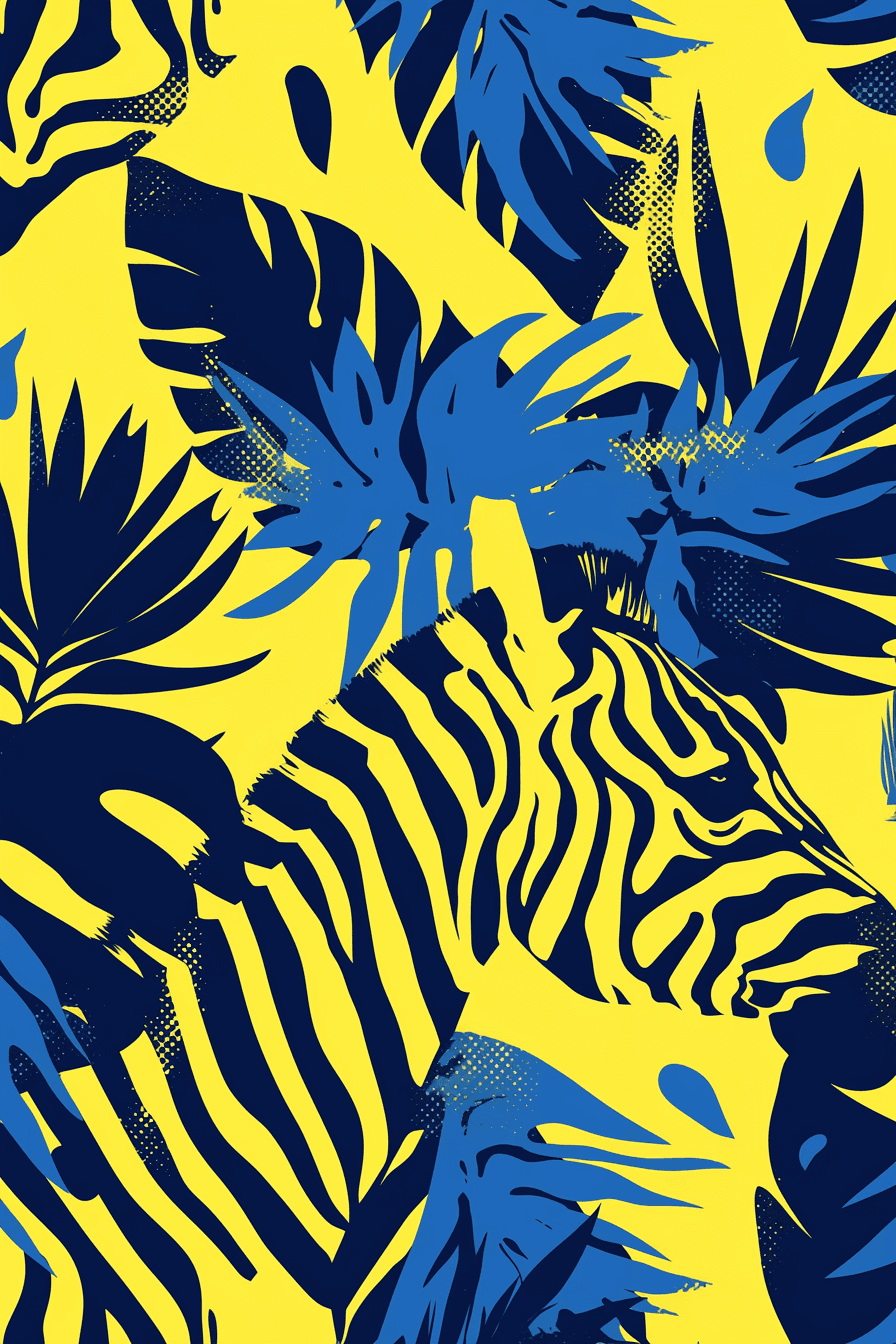 Zebra Groove original repeating artwork