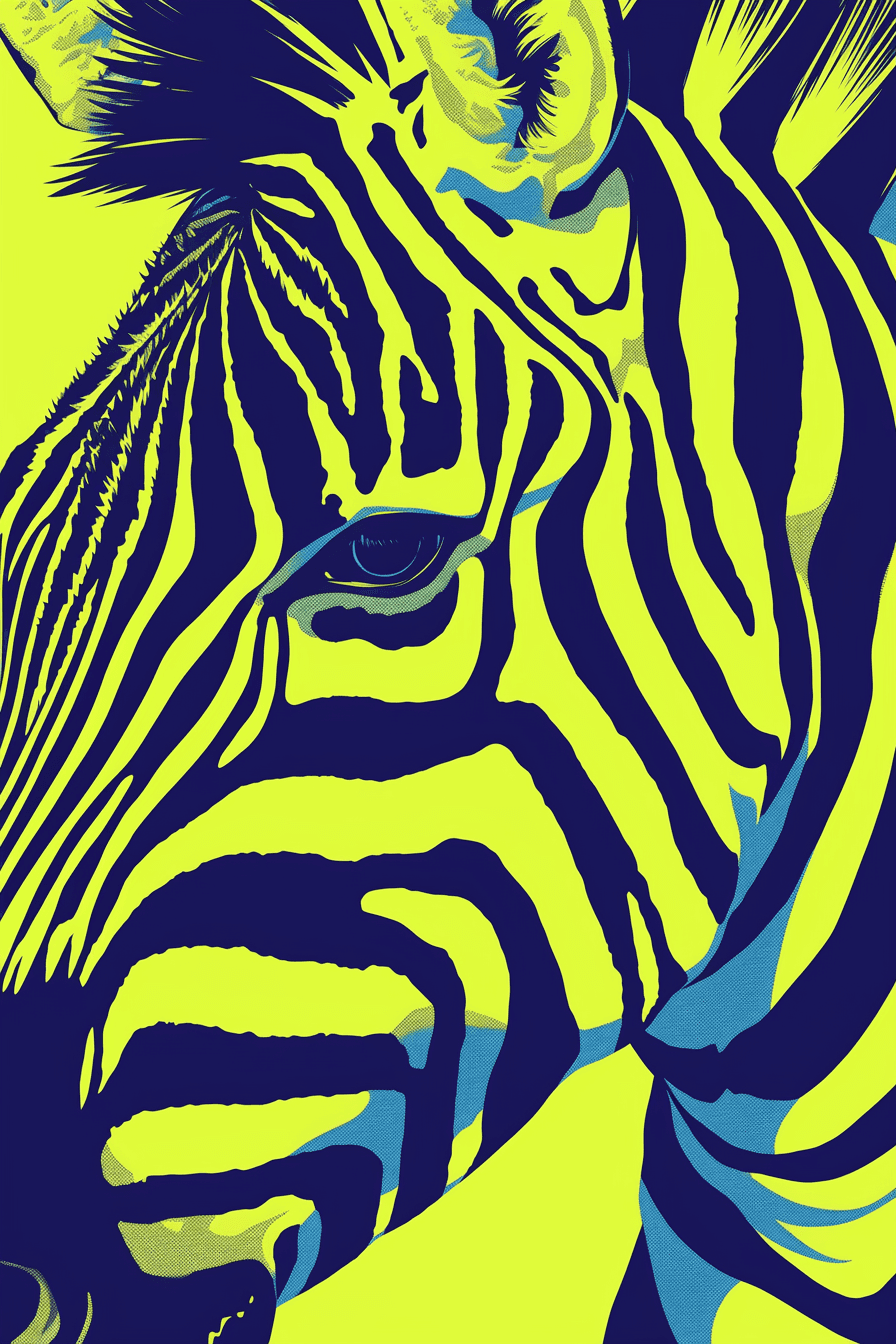 Zebra Flip original repeating artwork