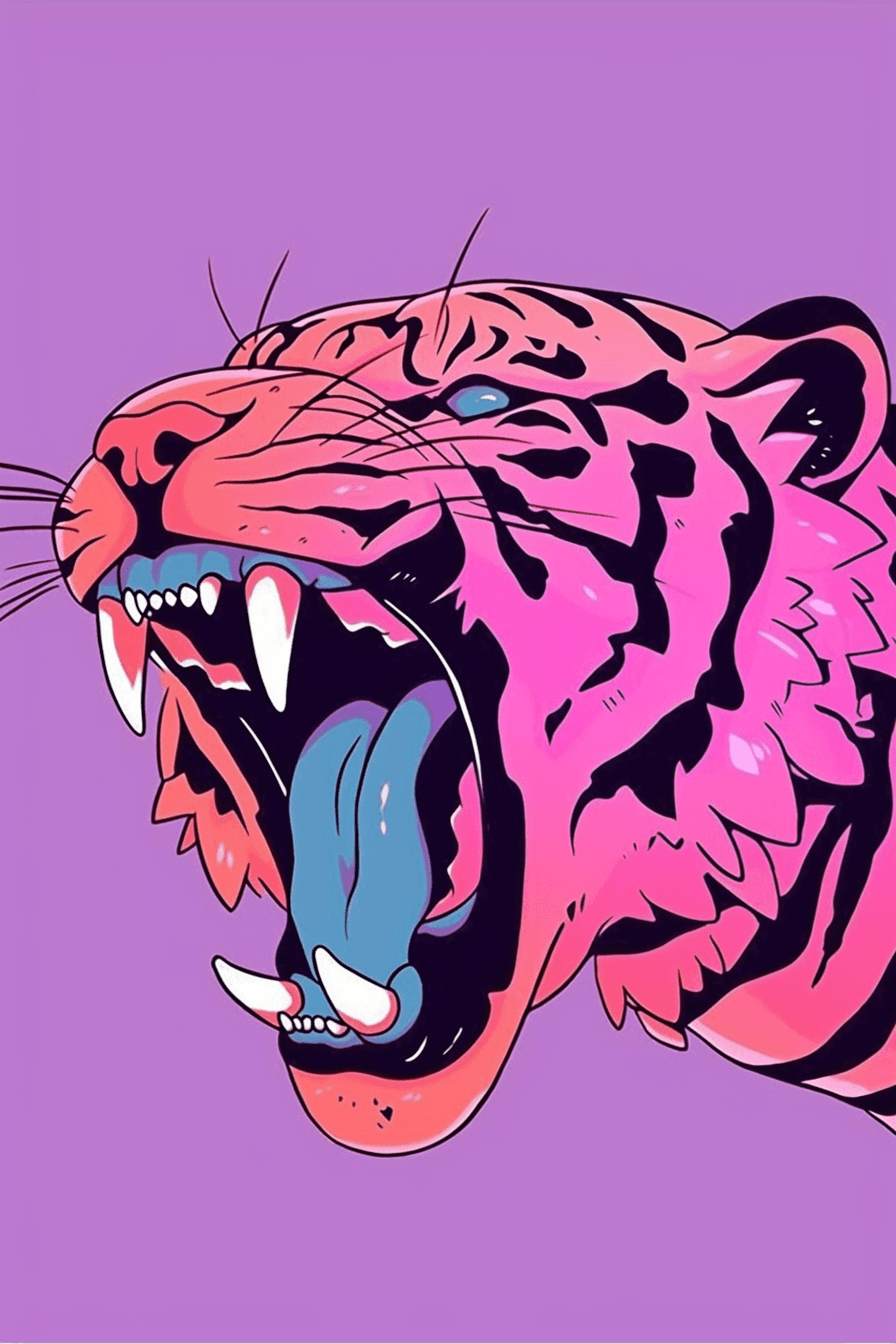 Tiger Pals original repeating artwork