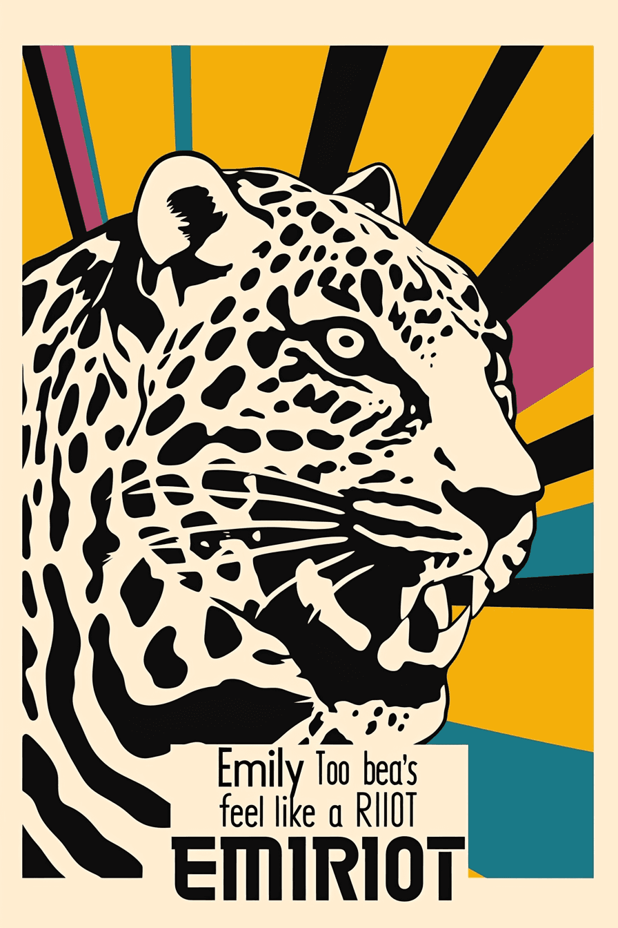 Leopard Summit original repeating artwork