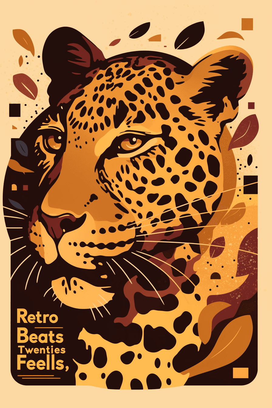 Leopard Road original repeating artwork