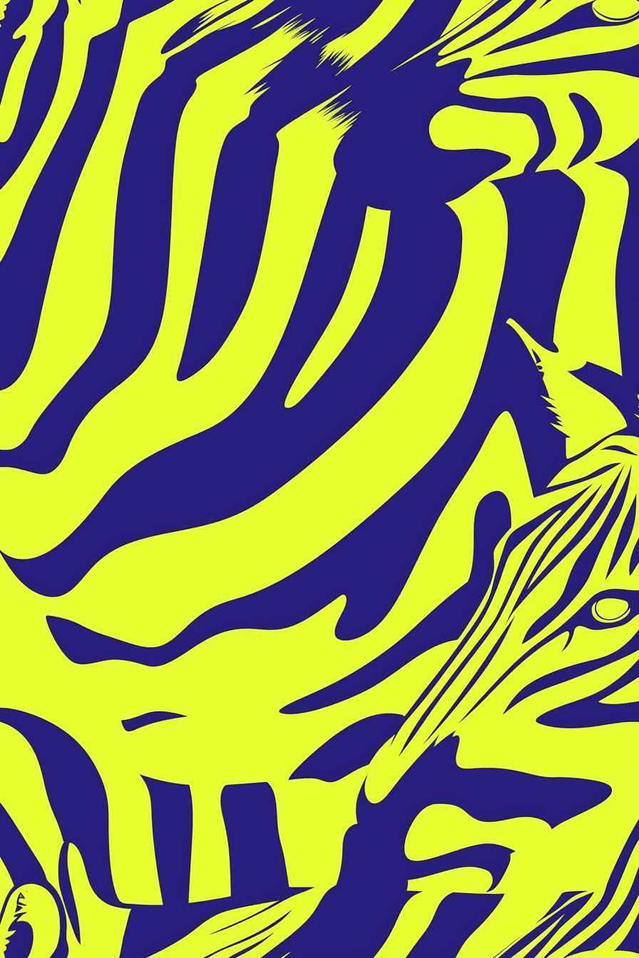 Leopard Autumn original repeating artwork