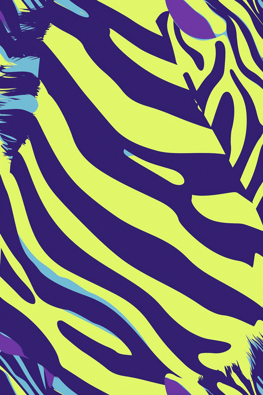 Zebra Zip original repeating artwork