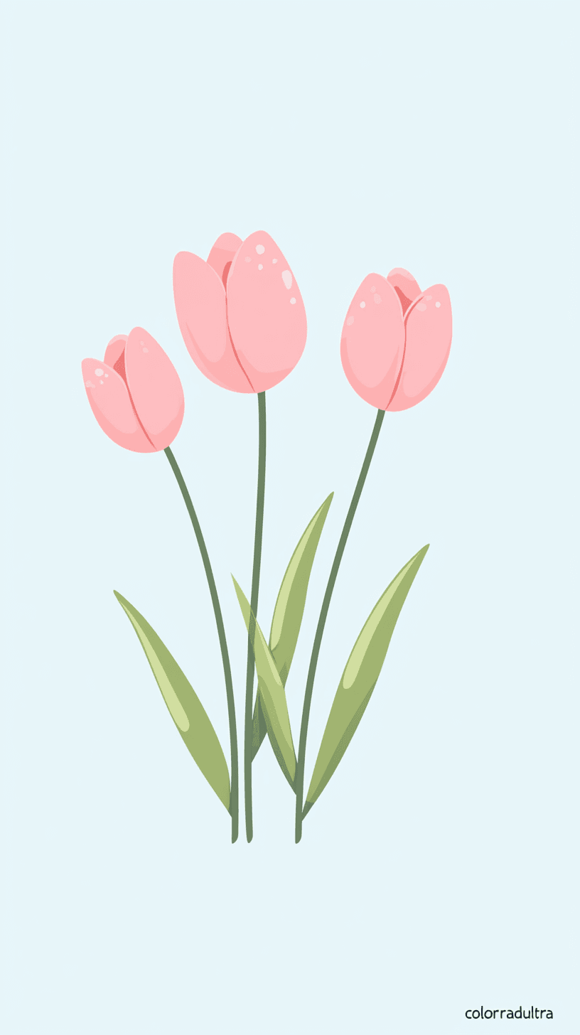 Tulip South original repeating artwork