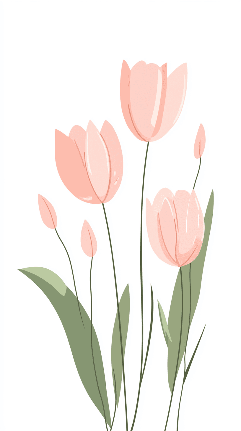 Tulip Starlight original repeating artwork