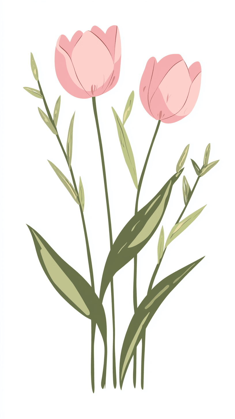 Tulip 046 original repeating artwork