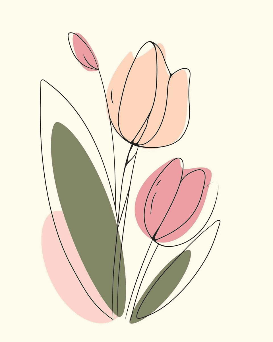 Tulip 092 original repeating artwork