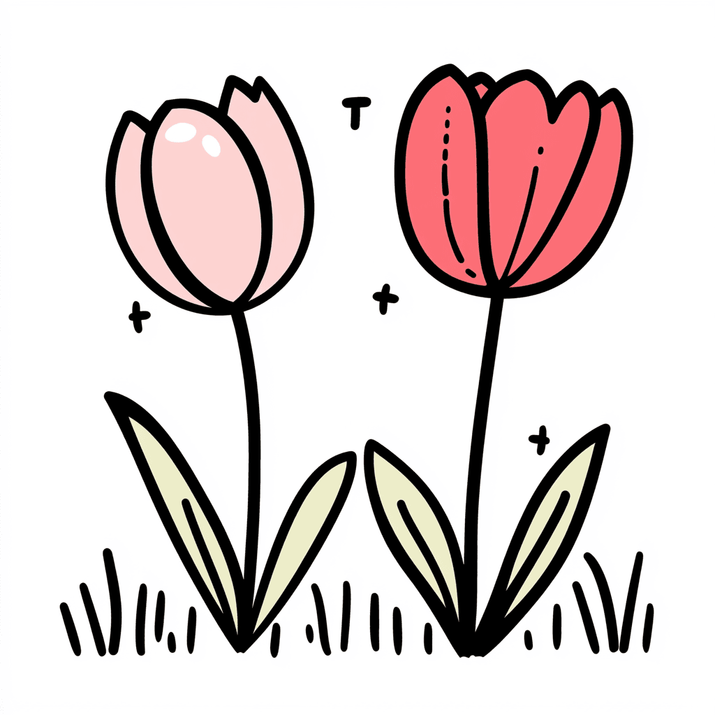 Tulip Rise original repeating artwork