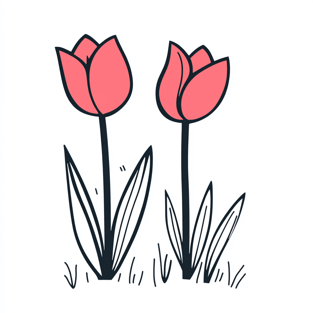 Tulip 052 original repeating artwork