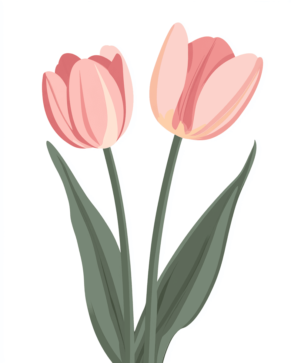 Tulip Burst original repeating artwork