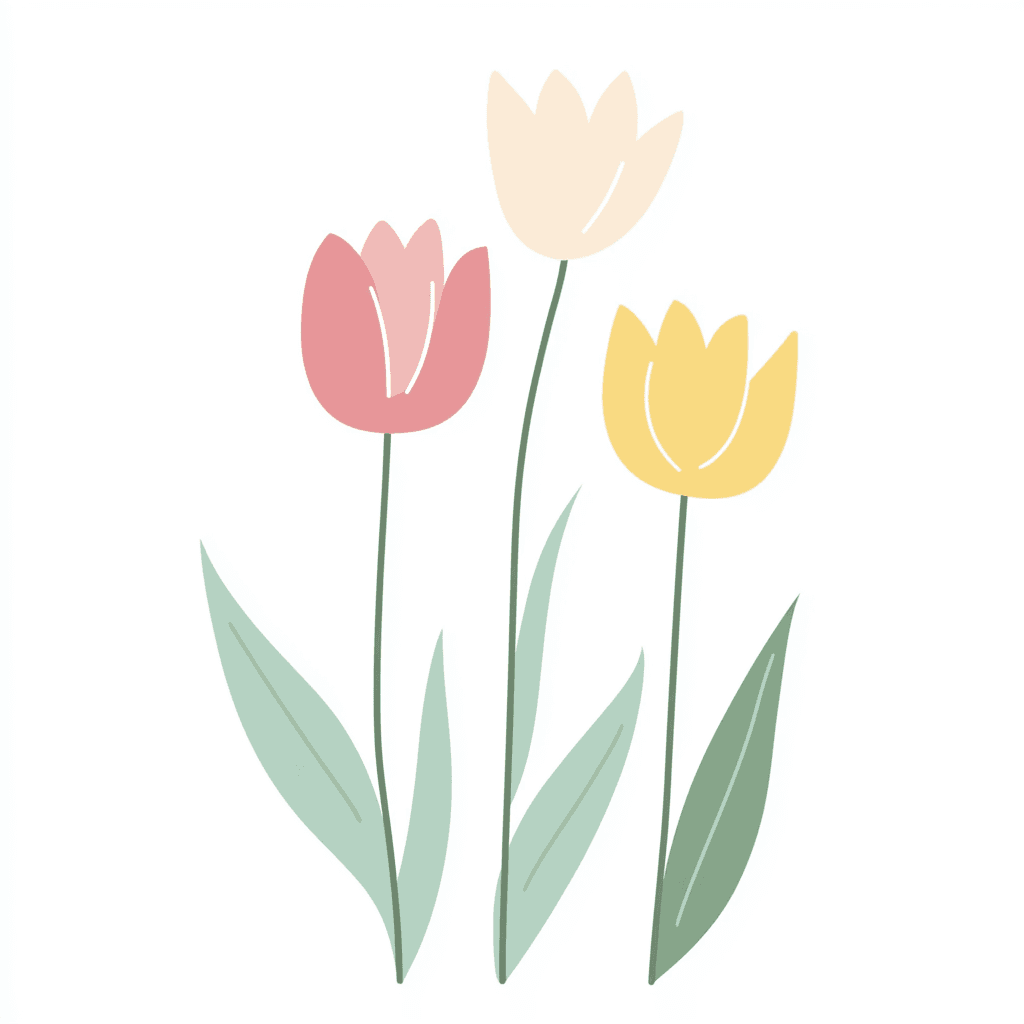 Tulip Flare original repeating artwork