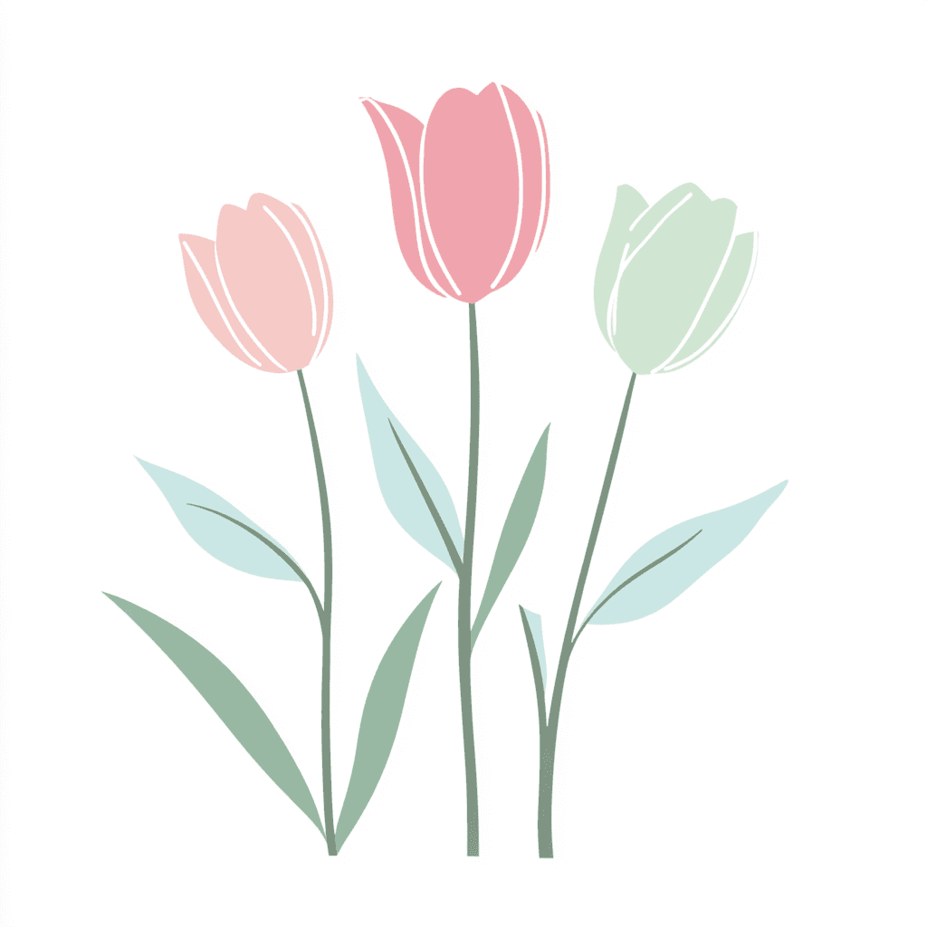 Tulip Pop original repeating artwork