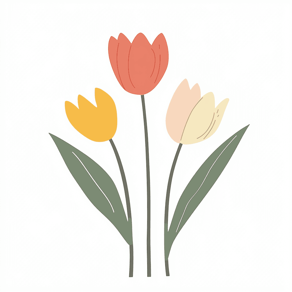 Tulip Blast original repeating artwork