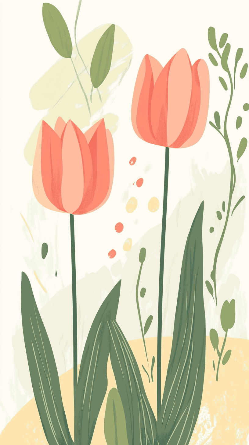 Tulip 061 original repeating artwork