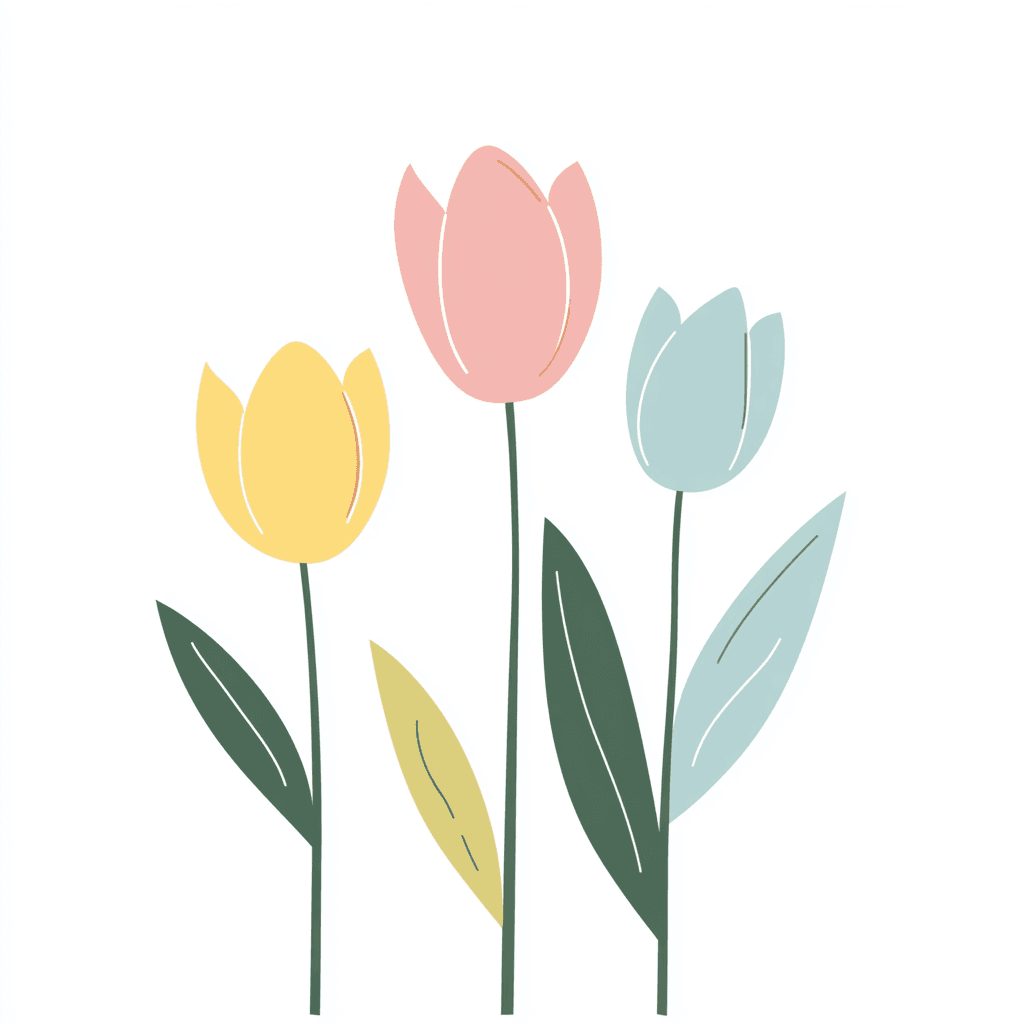 Tulip Snap original repeating artwork
