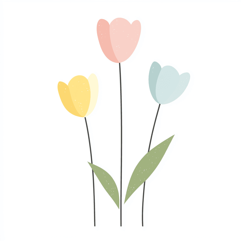 Tulip Avenue original repeating artwork