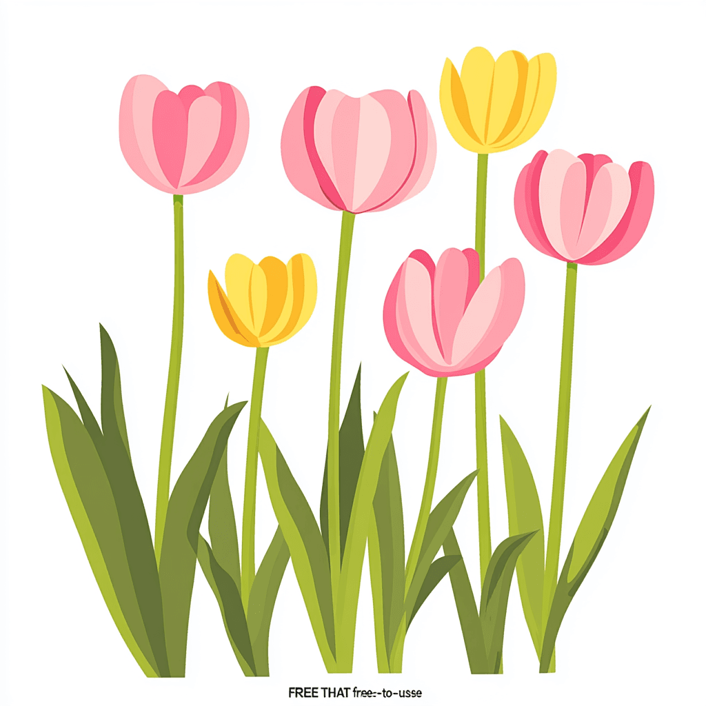 Tulip Wander original repeating artwork