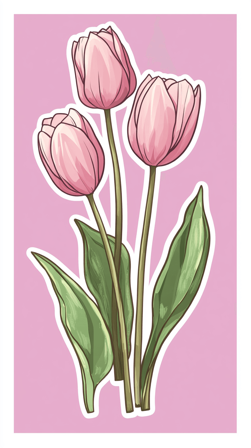 Tulip Session original repeating artwork