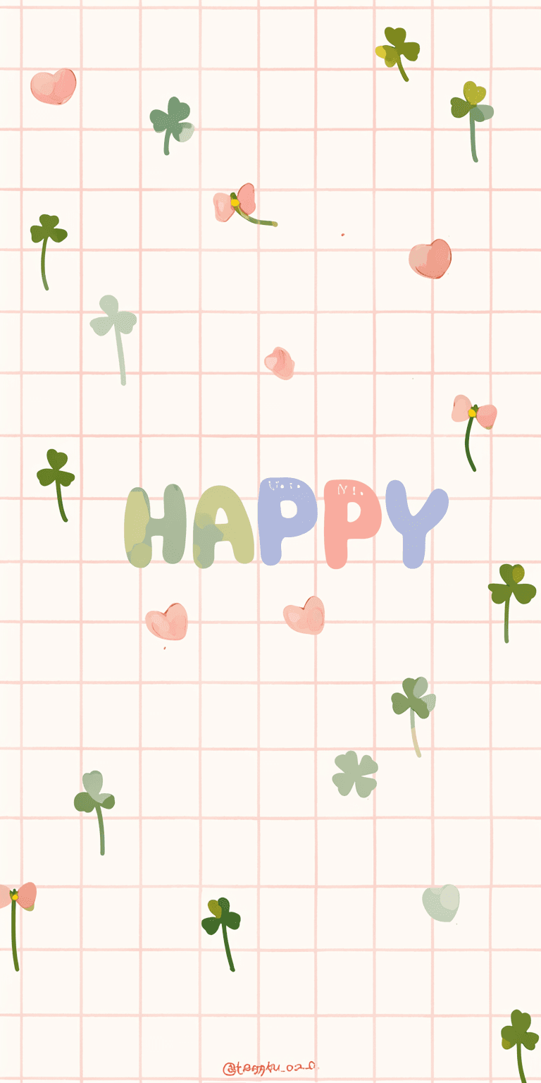 Happy Squad original repeating artwork