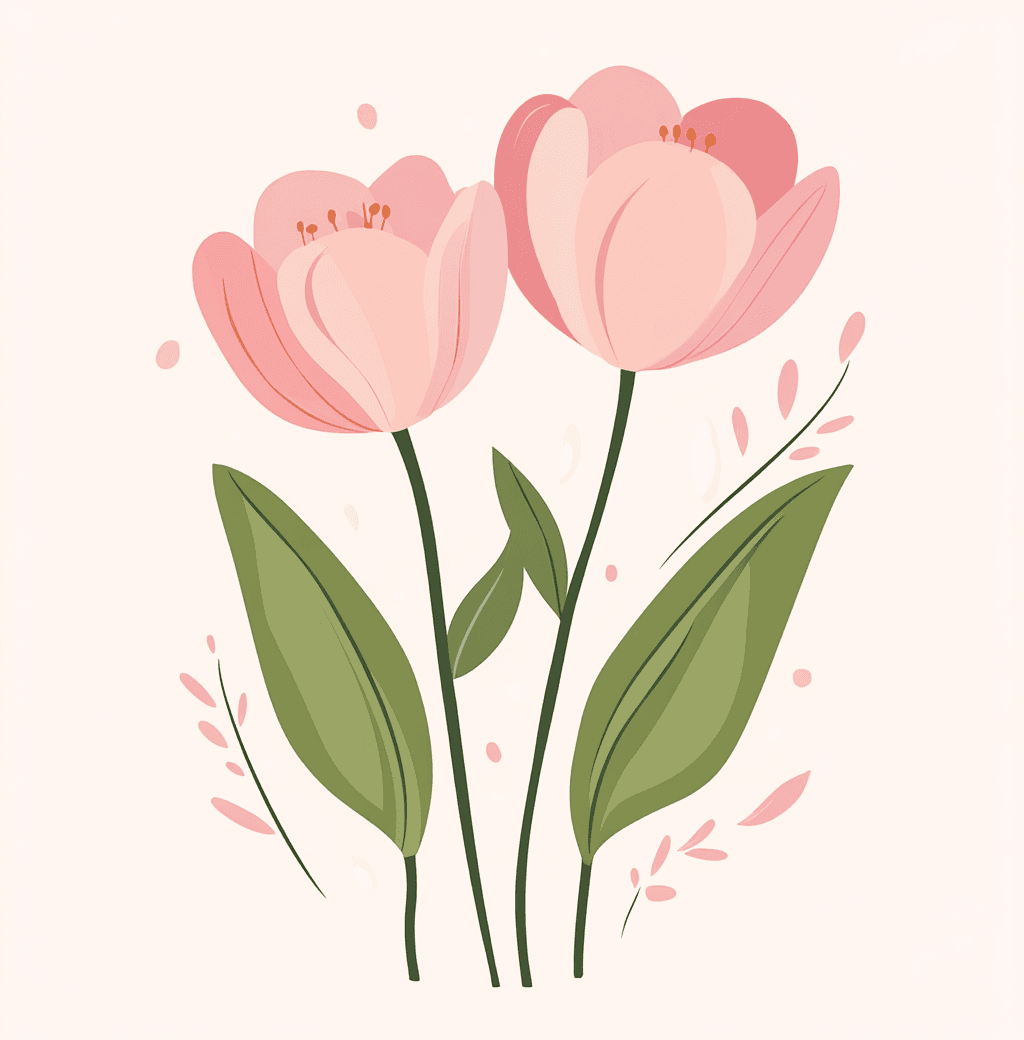 Tulip 043 original repeating artwork