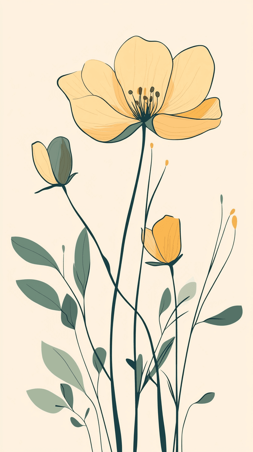 Yellow Echo original repeating artwork