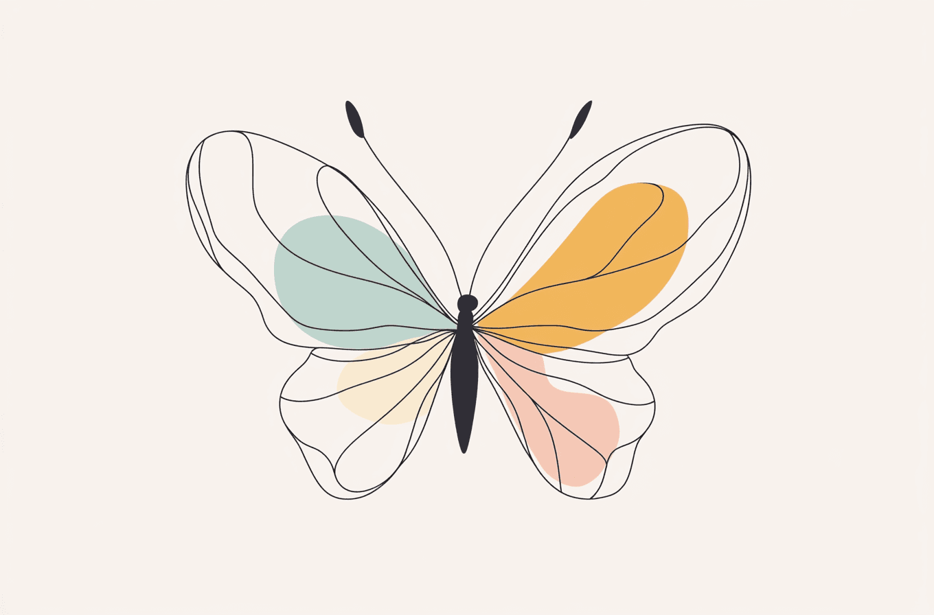 Butterfly Glow original repeating artwork