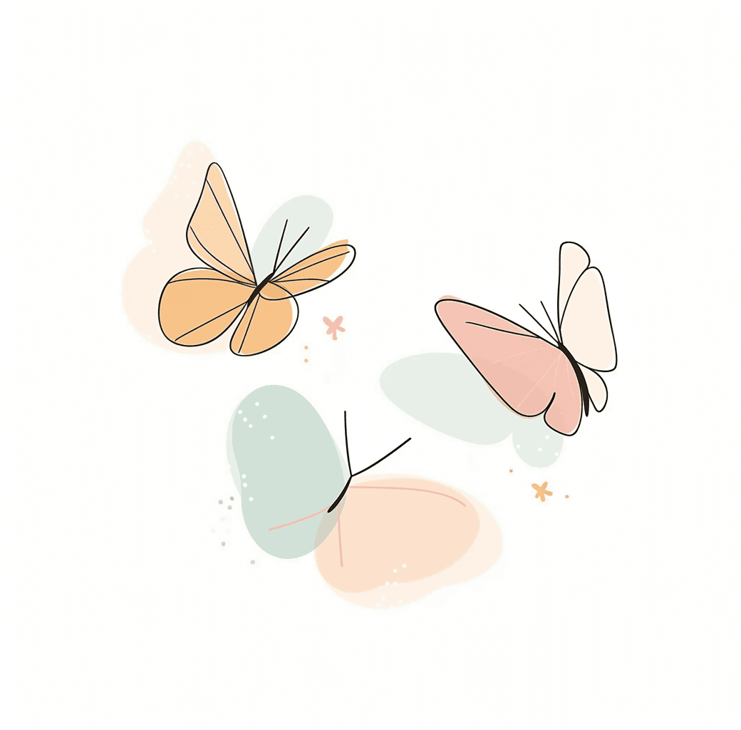 Butterfly Ride original repeating artwork