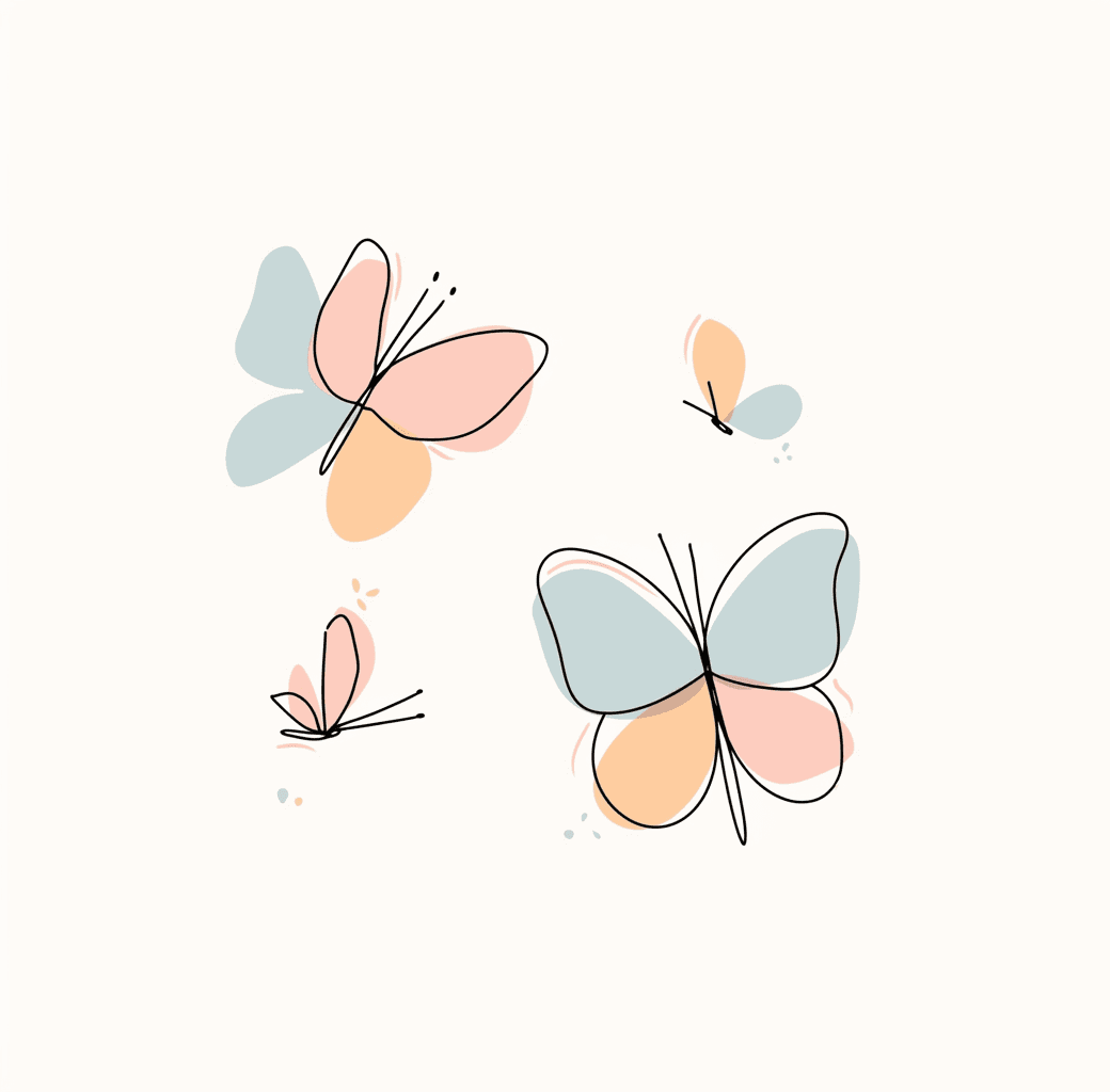 Butterfly Mono original repeating artwork