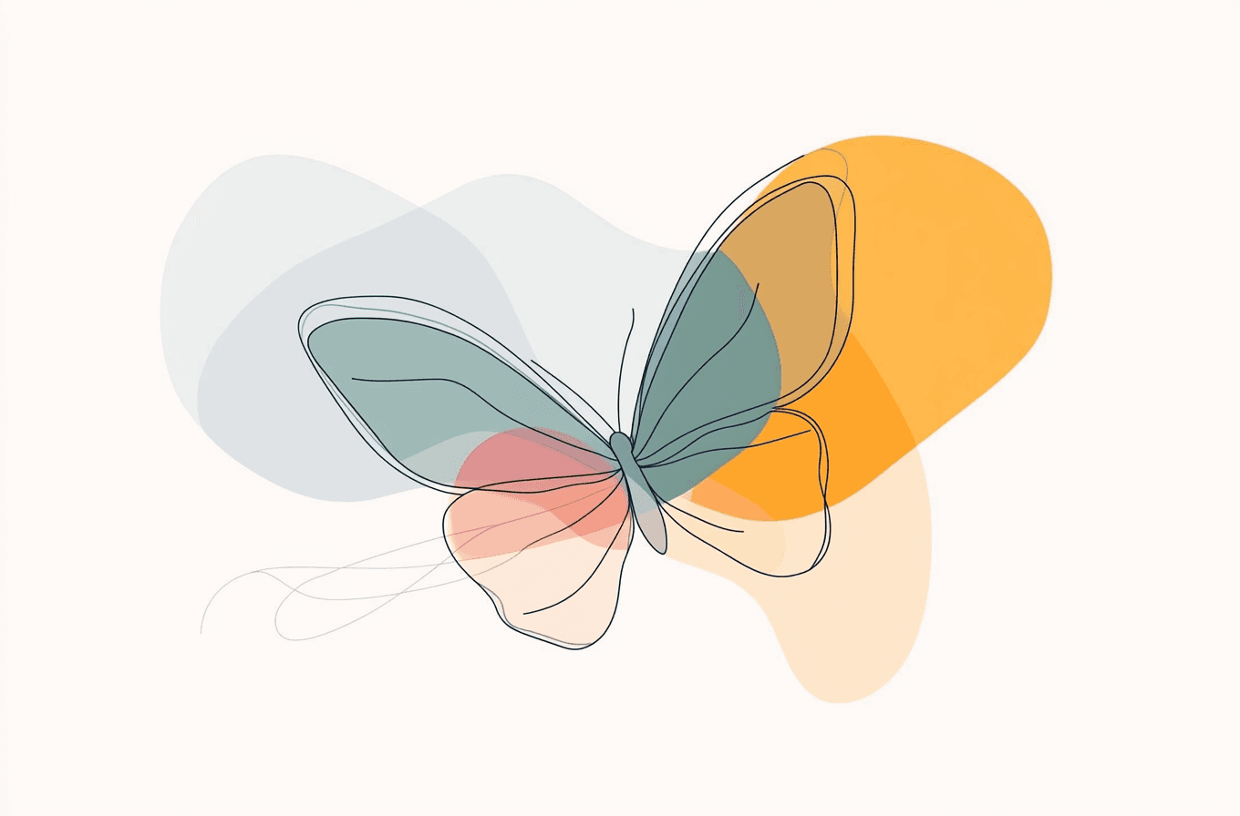 Butterfly Slide original repeating artwork