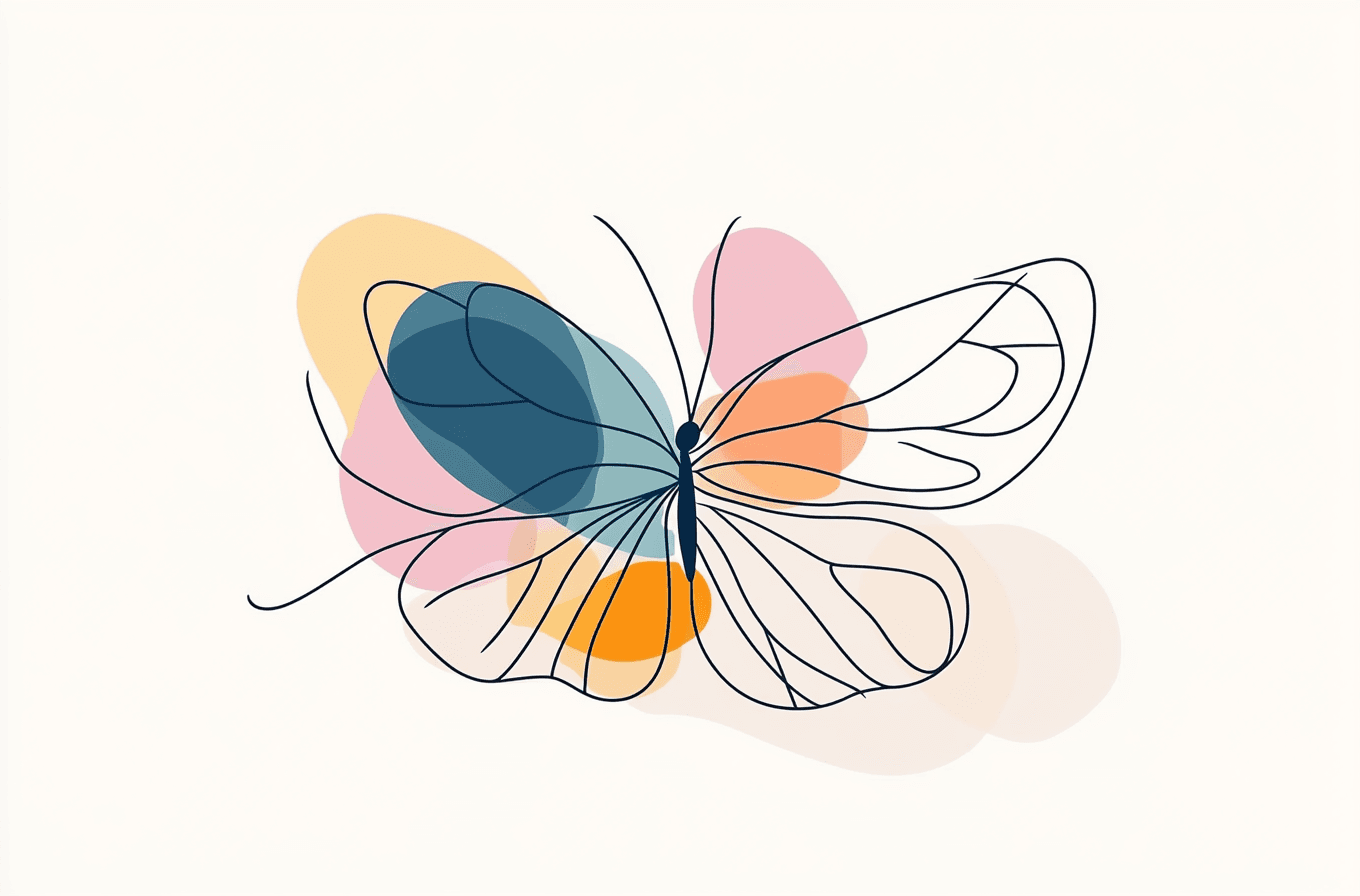Butterfly Groove original repeating artwork