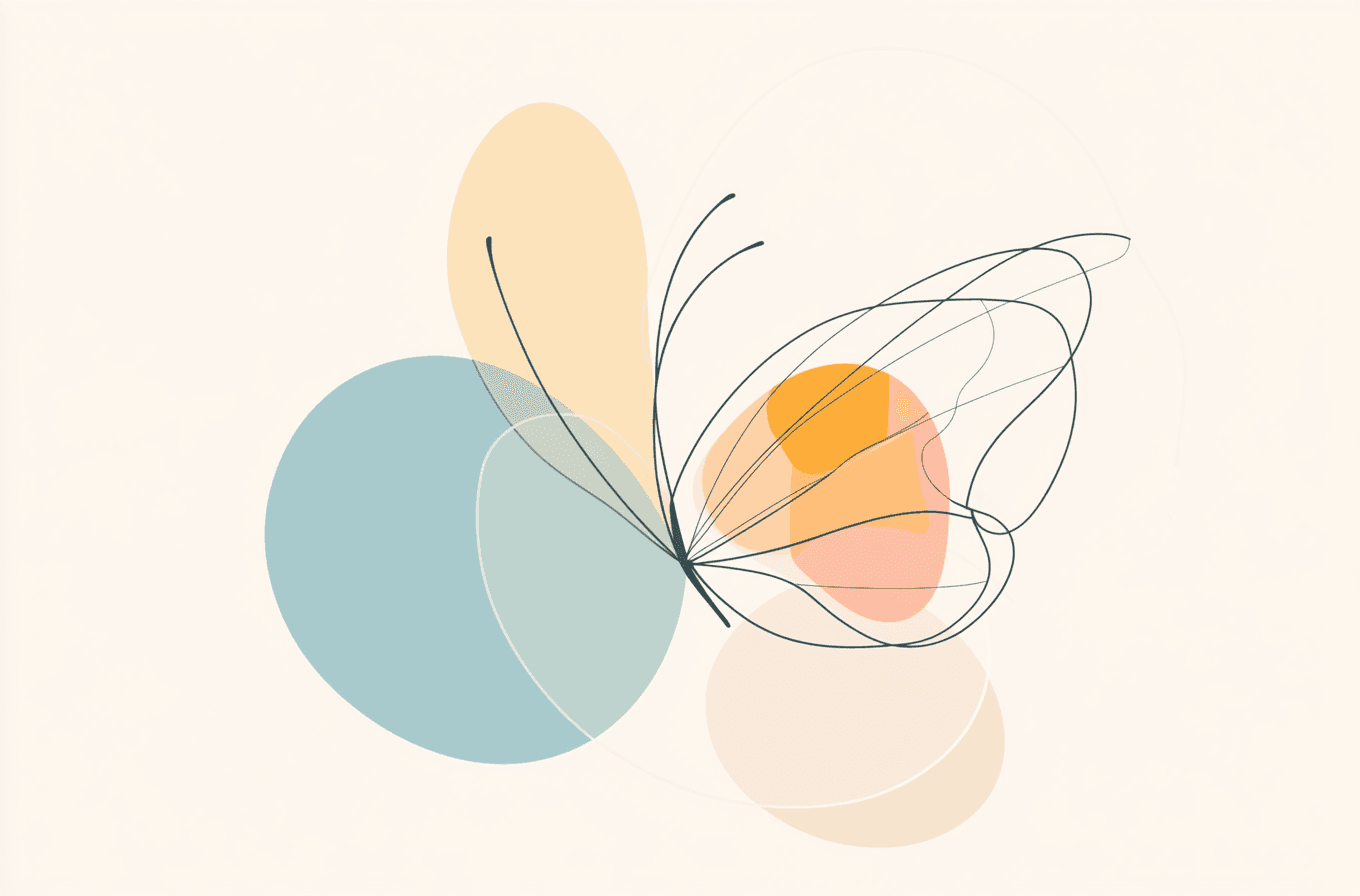 Butterfly Bounce original repeating artwork