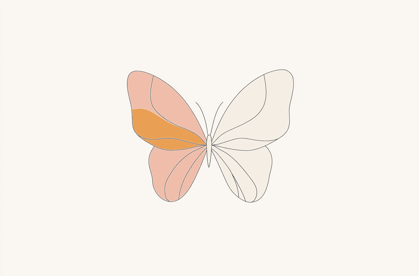 Butterfly Rhythm original repeating artwork